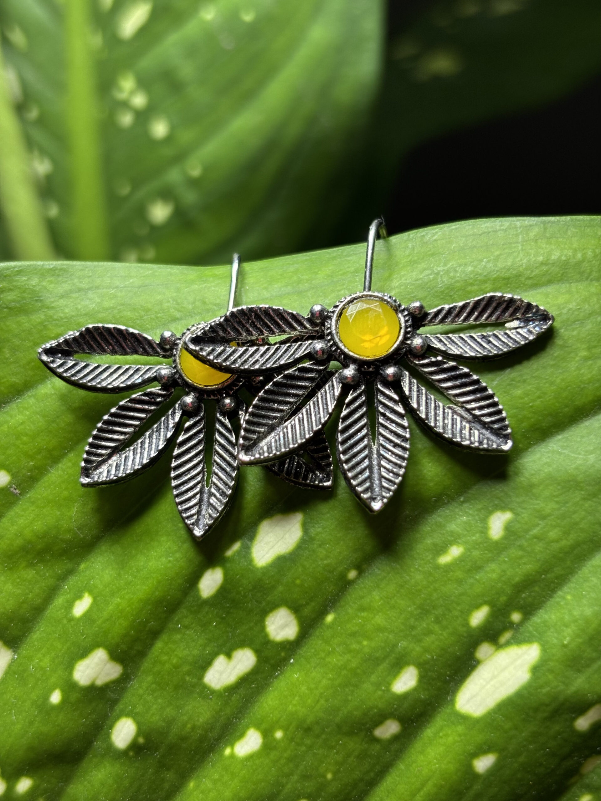 Vanalata Leaf Earrings