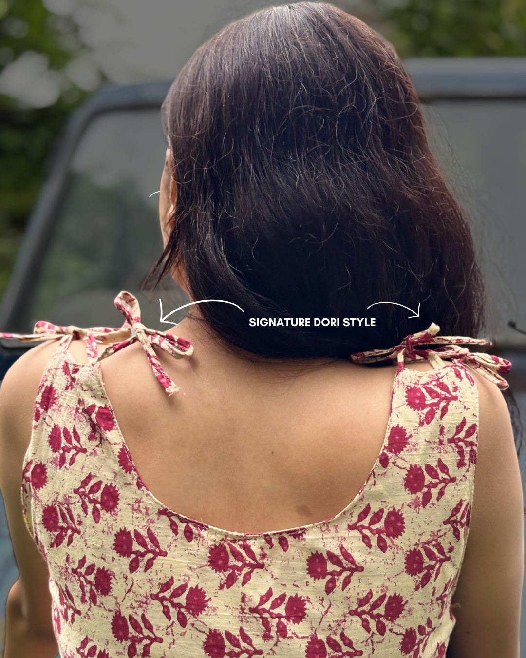 Reshma - Women Floral Printed Deep Back Kurti 3 Reshma - Women Floral Printed Deep Back Kurti - Image 2