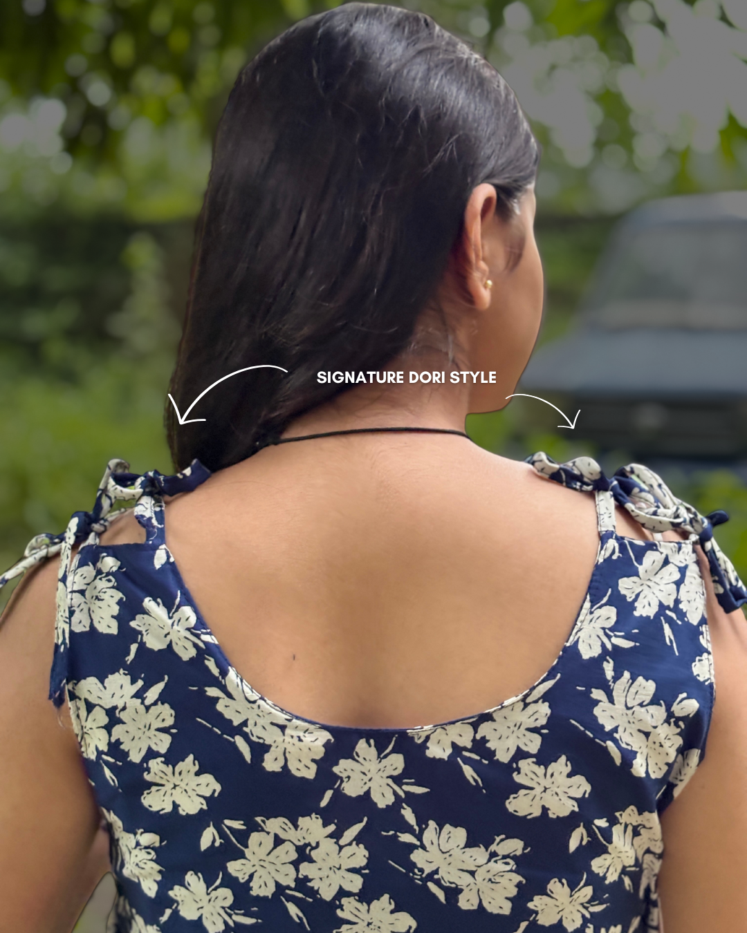 Neelam - Women Floral Printed Deep Back Kurti 3 Neelam - Women Floral Printed Deep Back Kurti - Image 2