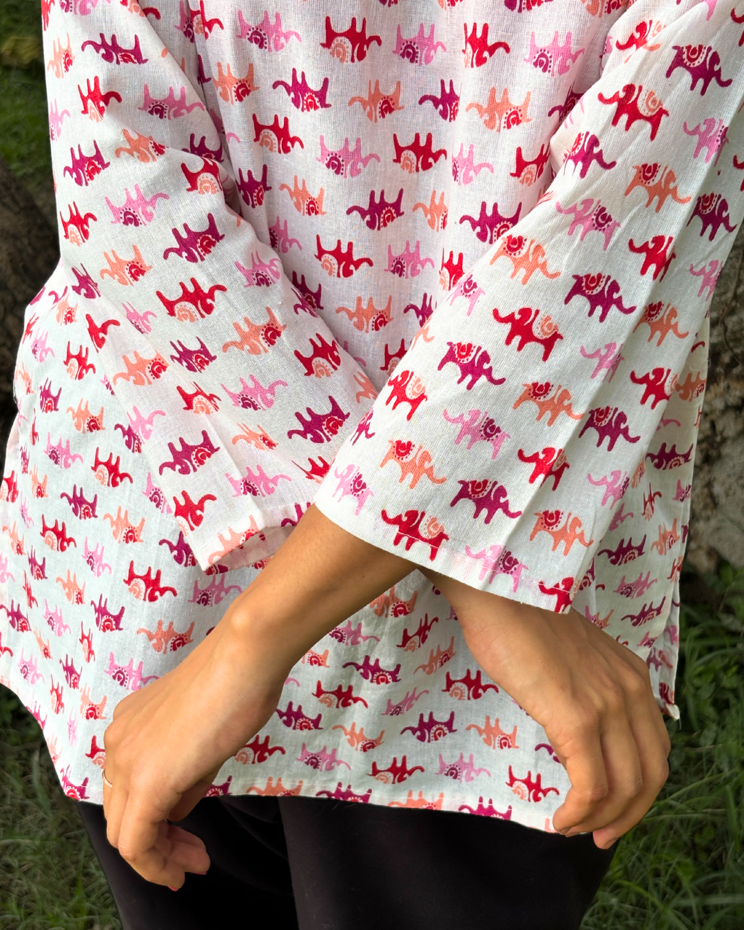 Gaja - Printed Short Kurti - Image 4