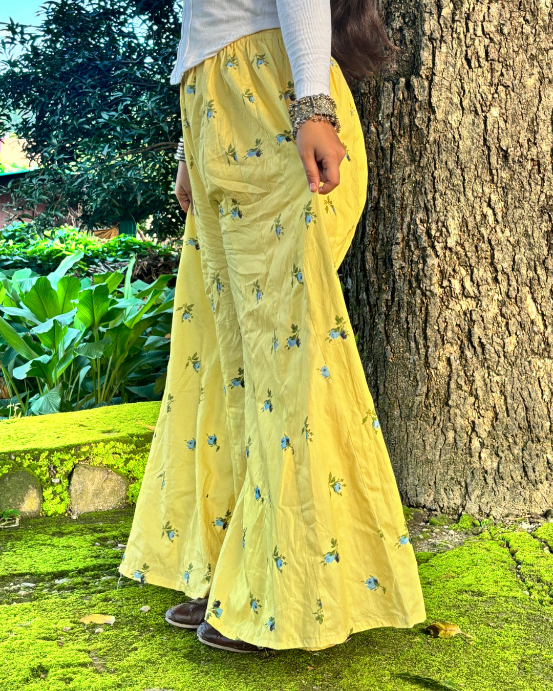 Kanak - Flared Sharara skirt for women - 100% Cotton - Image 3