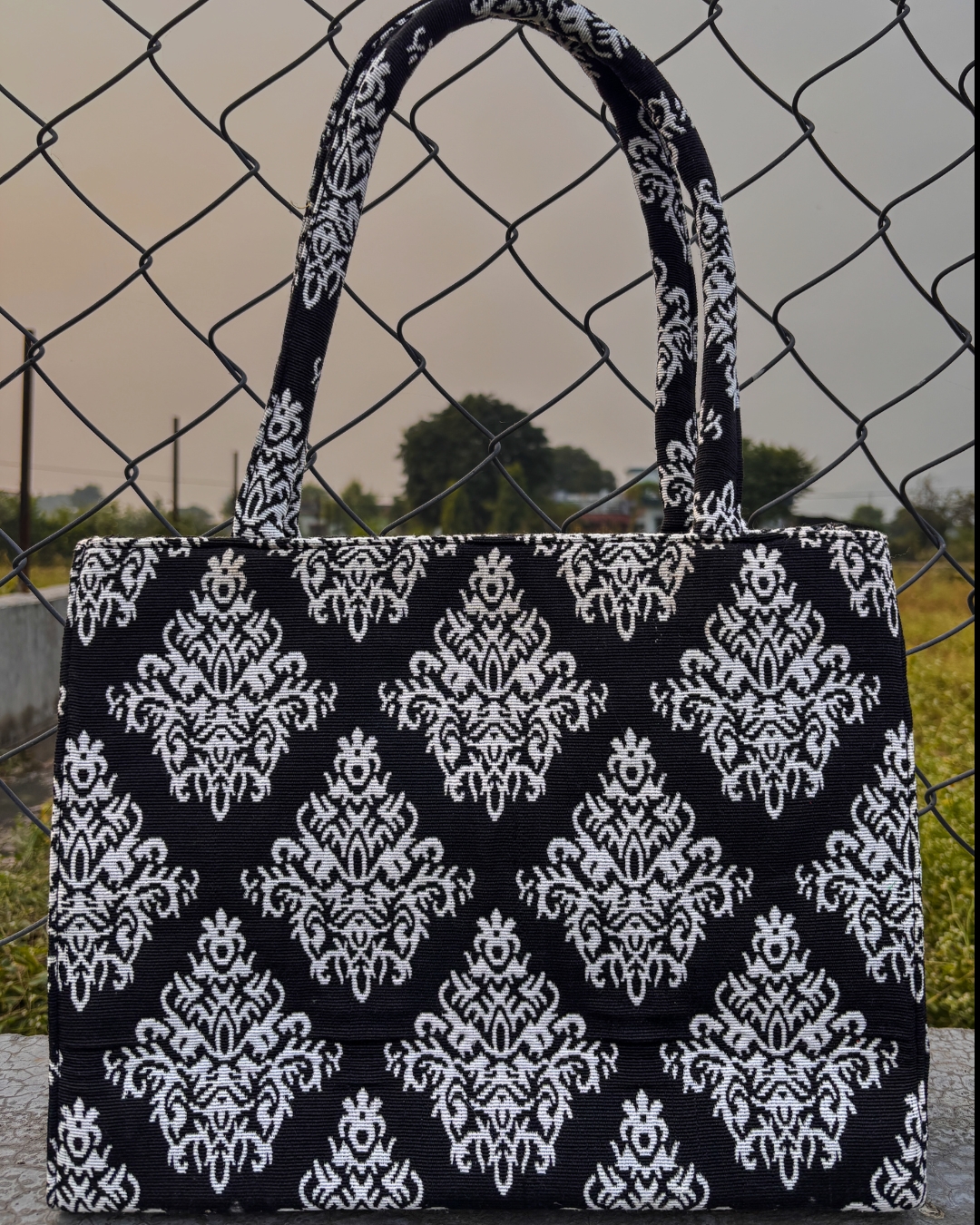 Kaalika Tote Bag | Hand Embroidered, Multicolor, Lightweight Build - Image 2